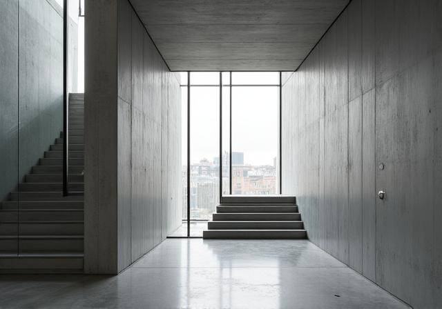 Brutalist interior of Stellar HR Solutions headquarters
